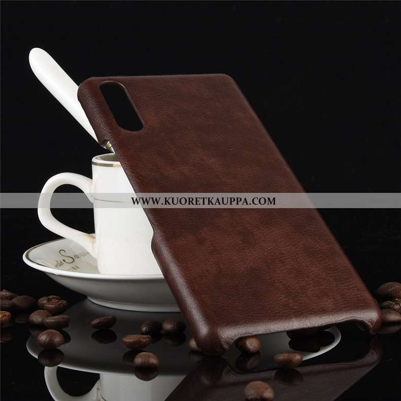 Kuori Sony Xperia L4, Kuoret Sony Xperia L4, Kotelo Sony Xperia L4 Pesty Suede Suojaus Harmaa Kova