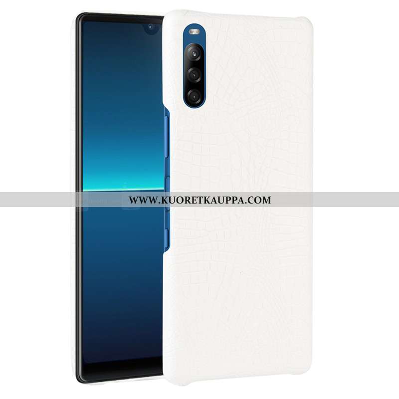 Kuori Sony Xperia L4, Kuoret Sony Xperia L4, Kotelo Sony Xperia L4 Suojaus Nahka Musta Mustat