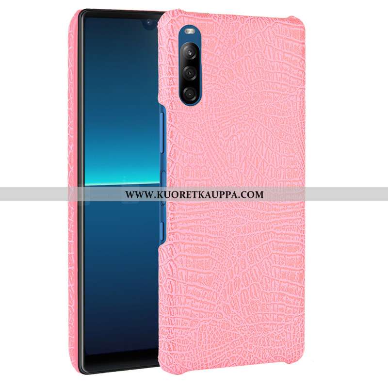 Kuori Sony Xperia L4, Kuoret Sony Xperia L4, Kotelo Sony Xperia L4 Suojaus Nahka Musta Mustat