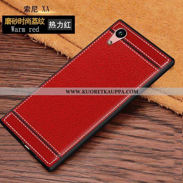 Kuori Sony Xperia Xa, Kuoret Sony Xperia Xa, Kotelo Sony Xperia Xa Pehmeä Neste Pesty Suede Punainen