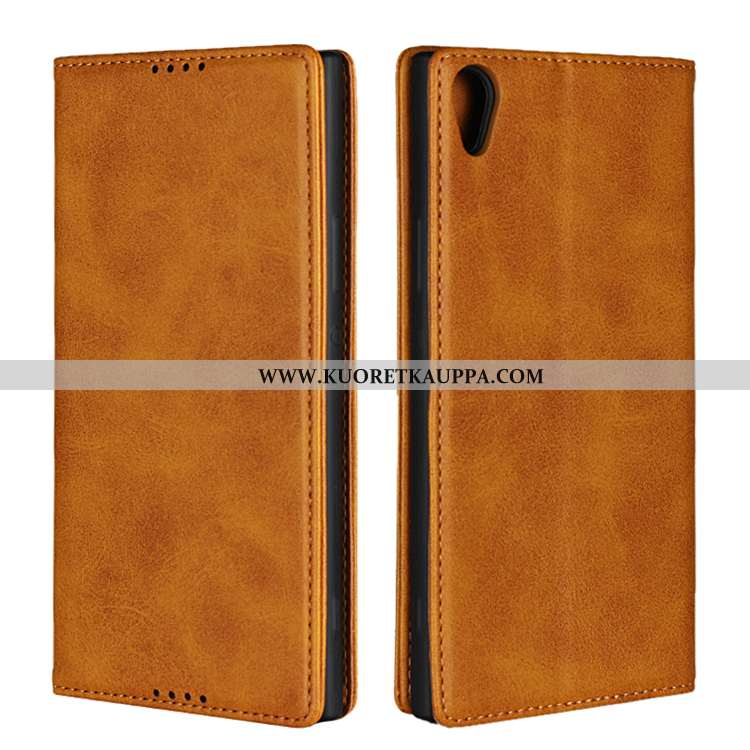 Kuori Sony Xperia Xa1, Kuoret Sony Xperia Xa1, Kotelo Sony Xperia Xa1 Nahkakuori Aito Nahka Puhelime