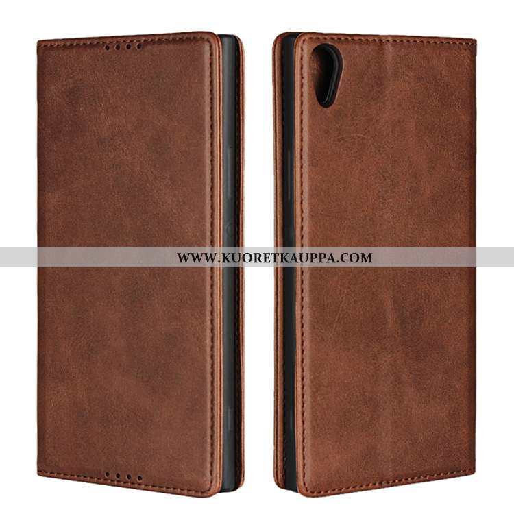 Kuori Sony Xperia Xa1, Kuoret Sony Xperia Xa1, Kotelo Sony Xperia Xa1 Nahkakuori Aito Nahka Puhelime