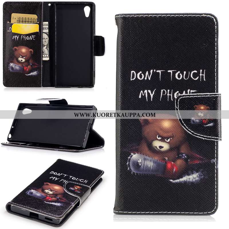 Kuori Sony Xperia Xa1, Kuoret Sony Xperia Xa1, Kotelo Sony Xperia Xa1 Suojaus Nahkakuori Valkoinen S