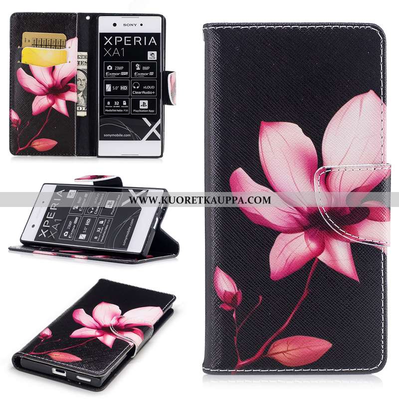 Kuori Sony Xperia Xa1, Kuoret Sony Xperia Xa1, Kotelo Sony Xperia Xa1 Suojaus Nahkakuori Valkoinen S