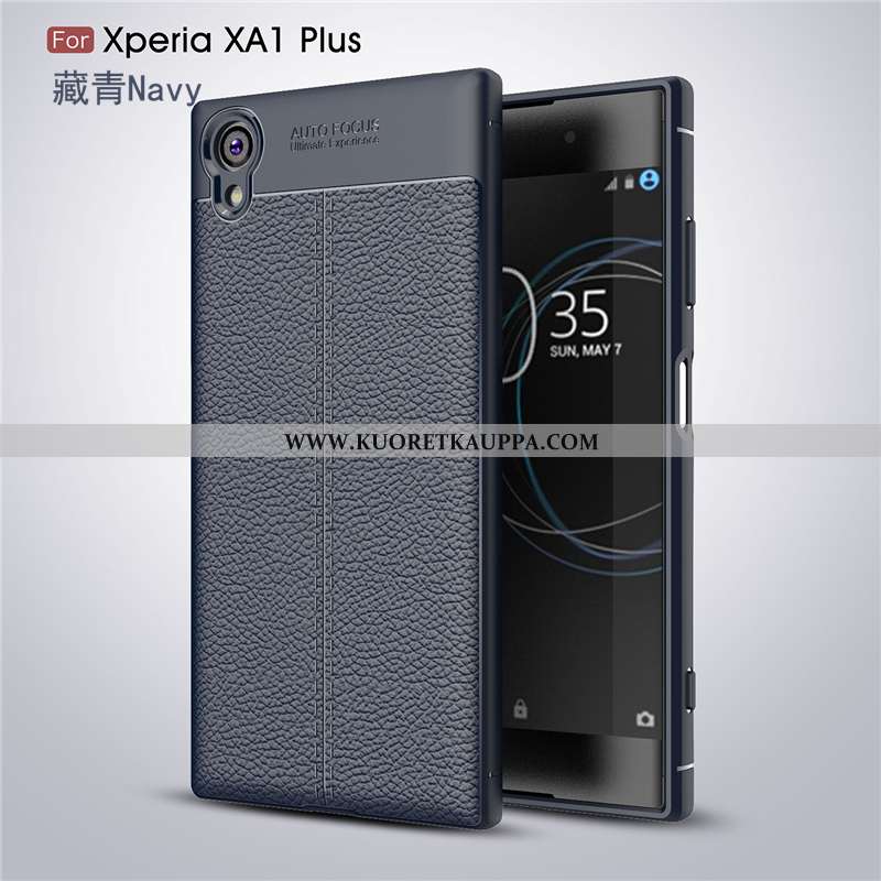 Kuori Sony Xperia Xa1 Plus, Kuoret Sony Xperia Xa1 Plus, Kotelo Sony Xperia Xa1 Plus Nahka Kukkakuvi