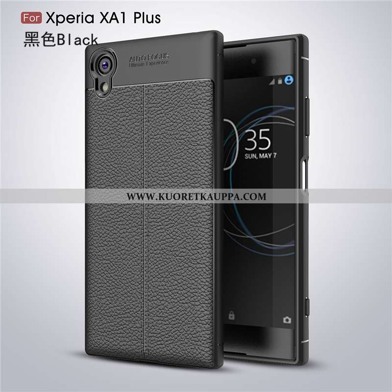 Kuori Sony Xperia Xa1 Plus, Kuoret Sony Xperia Xa1 Plus, Kotelo Sony Xperia Xa1 Plus Nahka Kukkakuvi