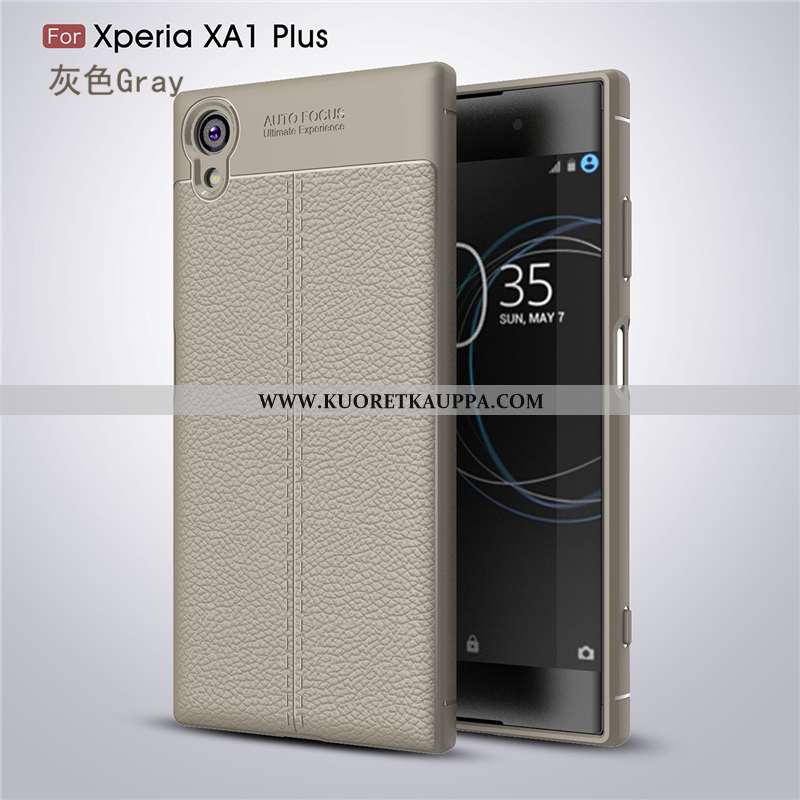 Kuori Sony Xperia Xa1 Plus, Kuoret Sony Xperia Xa1 Plus, Kotelo Sony Xperia Xa1 Plus Nahka Kukkakuvi