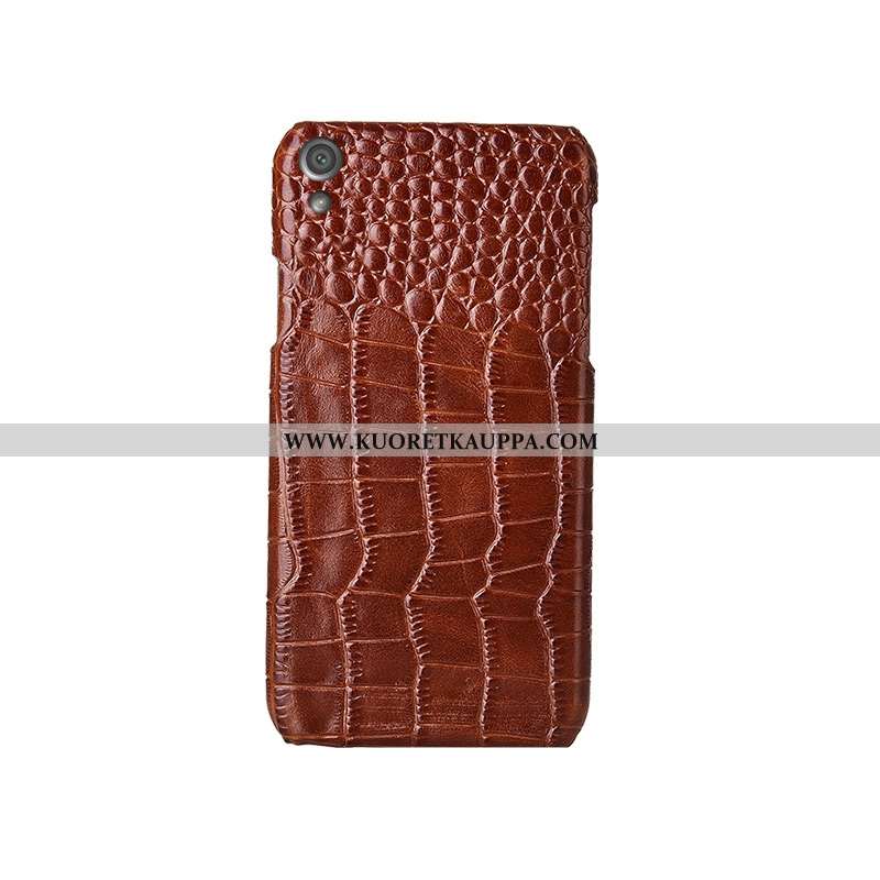 Kuori Sony Xperia Xa1 Plus, Kuoret Sony Xperia Xa1 Plus, Kotelo Sony Xperia Xa1 Plus Nahka Kukkakuvi