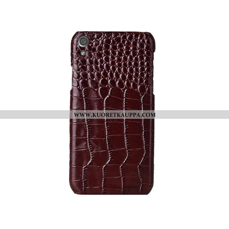 Kuori Sony Xperia Xa1 Plus, Kuoret Sony Xperia Xa1 Plus, Kotelo Sony Xperia Xa1 Plus Nahka Kukkakuvi