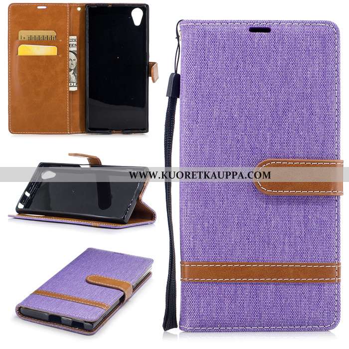 Kuori Sony Xperia Xa1 Plus, Kuoret Sony Xperia Xa1 Plus, Kotelo Sony Xperia Xa1 Plus Nahkakuori Sili