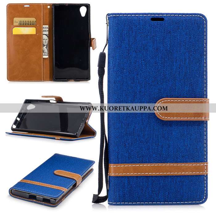 Kuori Sony Xperia Xa1 Plus, Kuoret Sony Xperia Xa1 Plus, Kotelo Sony Xperia Xa1 Plus Nahkakuori Sili