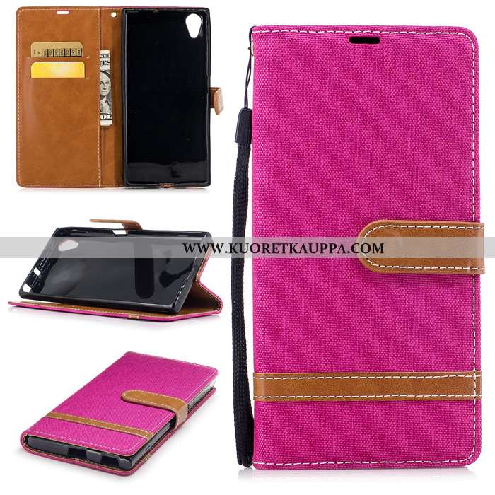 Kuori Sony Xperia Xa1 Plus, Kuoret Sony Xperia Xa1 Plus, Kotelo Sony Xperia Xa1 Plus Nahkakuori Sili