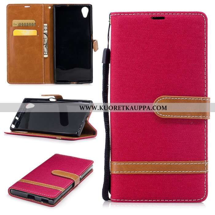 Kuori Sony Xperia Xa1 Plus, Kuoret Sony Xperia Xa1 Plus, Kotelo Sony Xperia Xa1 Plus Nahkakuori Sili