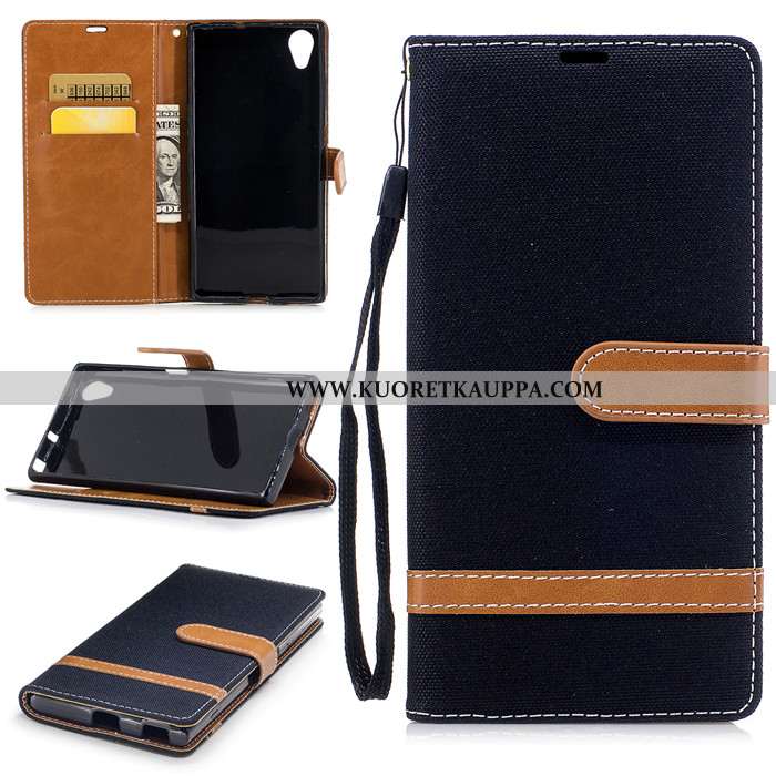 Kuori Sony Xperia Xa1 Plus, Kuoret Sony Xperia Xa1 Plus, Kotelo Sony Xperia Xa1 Plus Nahkakuori Sili