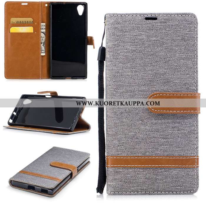 Kuori Sony Xperia Xa1 Plus, Kuoret Sony Xperia Xa1 Plus, Kotelo Sony Xperia Xa1 Plus Nahkakuori Sili