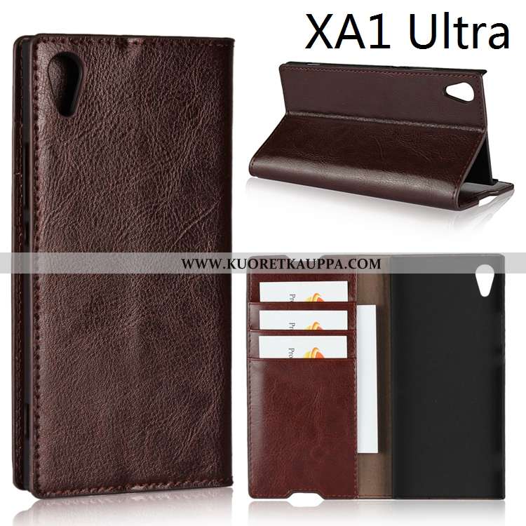 Kuori Sony Xperia Xa1 Ultra, Kuoret Sony Xperia Xa1 Ultra, Kotelo Sony Xperia Xa1 Ultra Nahkakuori A