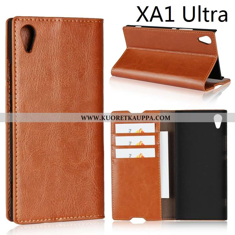 Kuori Sony Xperia Xa1 Ultra, Kuoret Sony Xperia Xa1 Ultra, Kotelo Sony Xperia Xa1 Ultra Nahkakuori A