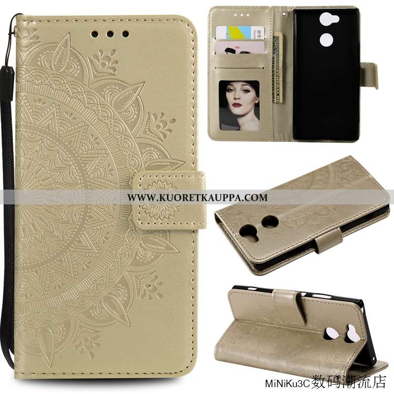 Kuori Sony Xperia Xa2, Kuoret Sony Xperia Xa2, Kotelo Sony Xperia Xa2 Nahkakuori Suojaus Murtumaton 