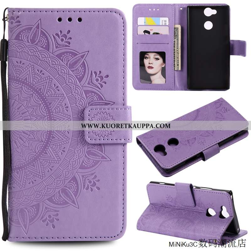 Kuori Sony Xperia Xa2, Kuoret Sony Xperia Xa2, Kotelo Sony Xperia Xa2 Nahkakuori Suojaus Murtumaton 