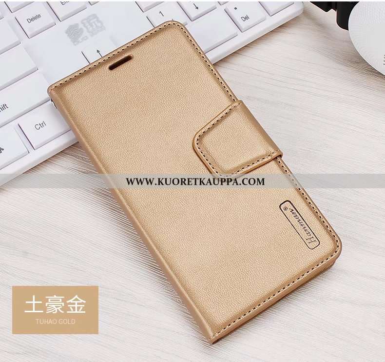 Kuori Sony Xperia Xa2, Kuoret Sony Xperia Xa2, Kotelo Sony Xperia Xa2 Suojaus Nahkakuori Kultainen