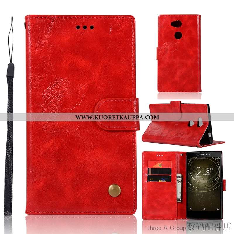 Kuori Sony Xperia Xa2, Kuoret Sony Xperia Xa2, Kotelo Sony Xperia Xa2 Vuosikerta Suojaus Nahkakuori 