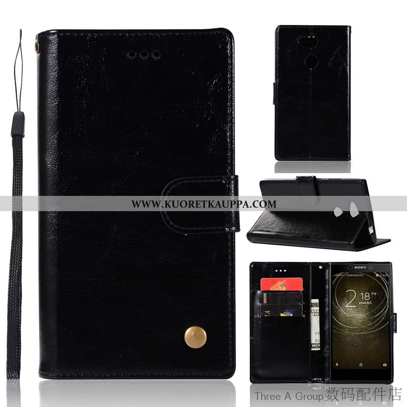 Kuori Sony Xperia Xa2, Kuoret Sony Xperia Xa2, Kotelo Sony Xperia Xa2 Vuosikerta Suojaus Nahkakuori 