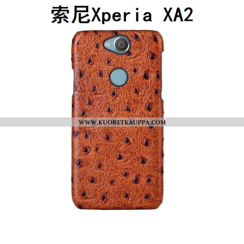 Kuori Sony Xperia Xa2, Kuoret Sony Xperia Xa2, Kotelo Sony Xperia Xa2 Ylellisyys Aito Nahka Murtumat