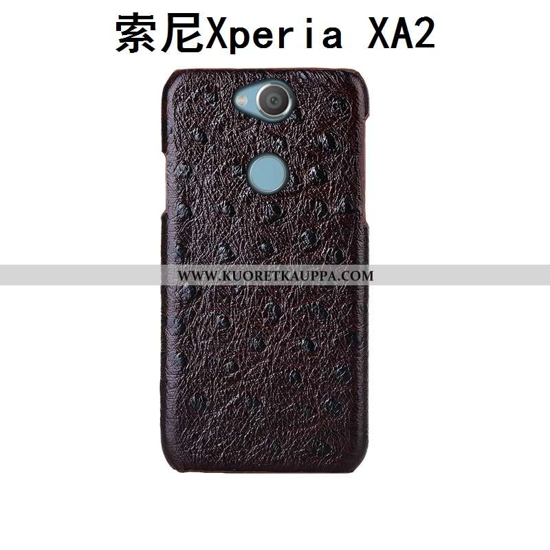 Kuori Sony Xperia Xa2, Kuoret Sony Xperia Xa2, Kotelo Sony Xperia Xa2 Ylellisyys Aito Nahka Murtumat