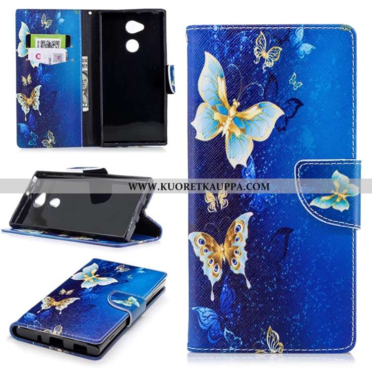 Kuori Sony Xperia Xa2 Ultra, Kuoret Sony Xperia Xa2 Ultra, Kotelo Sony Xperia Xa2 Ultra Salkku Nahka