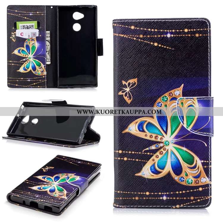 Kuori Sony Xperia Xa2 Ultra, Kuoret Sony Xperia Xa2 Ultra, Kotelo Sony Xperia Xa2 Ultra Salkku Nahka