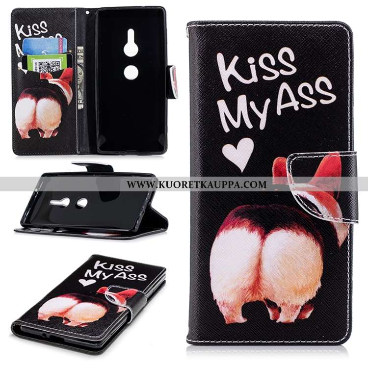 Kuori Sony Xperia Xz2, Kuoret Sony Xperia Xz2, Kotelo Sony Xperia Xz2 Kohokuviointi Suuntaus Tummans