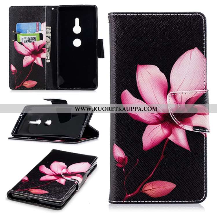 Kuori Sony Xperia Xz2, Kuoret Sony Xperia Xz2, Kotelo Sony Xperia Xz2 Kohokuviointi Suuntaus Tummans