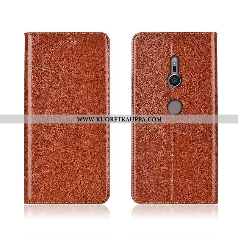 Kuori Sony Xperia Xz2, Kuoret Sony Xperia Xz2, Kotelo Sony Xperia Xz2 Nahkakuori Aito Nahka Kukkakuv