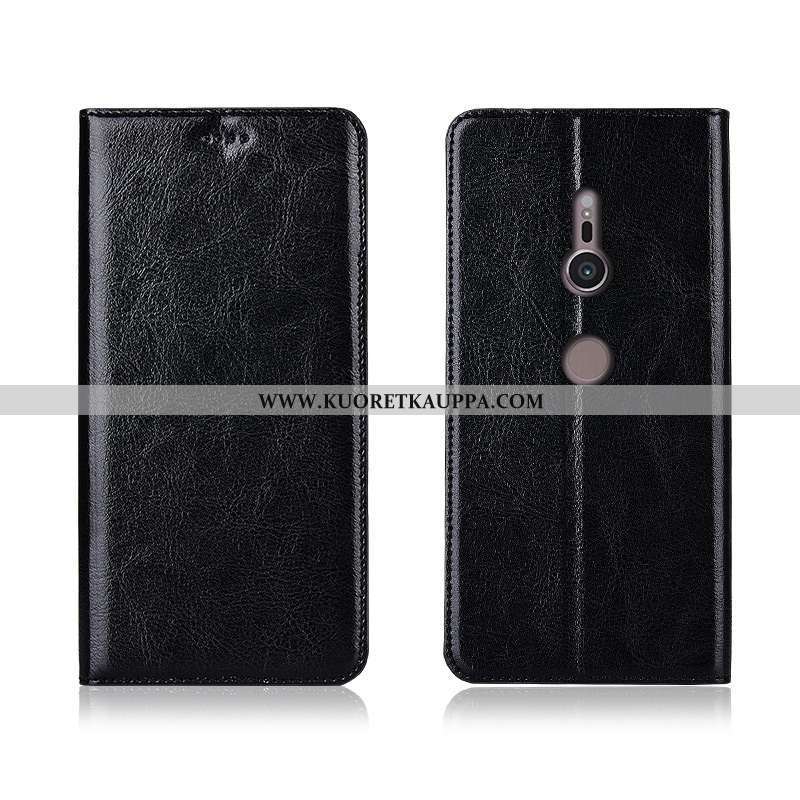 Kuori Sony Xperia Xz2, Kuoret Sony Xperia Xz2, Kotelo Sony Xperia Xz2 Nahkakuori Aito Nahka Kukkakuv