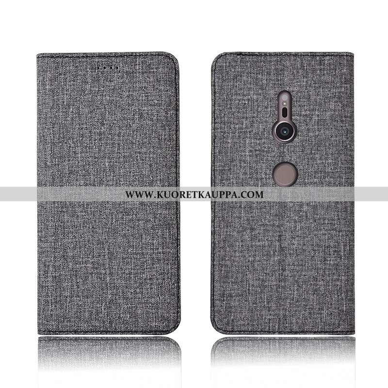 Kuori Sony Xperia Xz2, Kuoret Sony Xperia Xz2, Kotelo Sony Xperia Xz2 Pellava Nahkakuori Silikoni Al