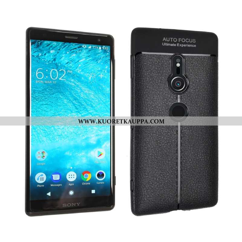 Kuori Sony Xperia Xz2, Kuoret Sony Xperia Xz2, Kotelo Sony Xperia Xz2 Silikoni Pehmeä Neste Tummansi