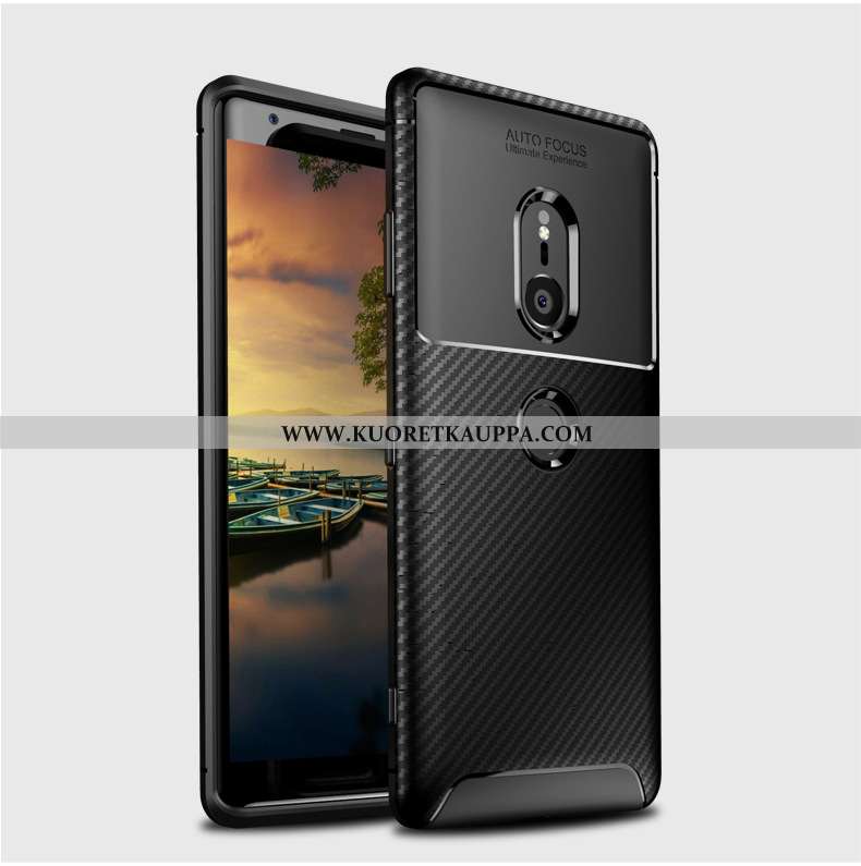 Kuori Sony Xperia Xz2, Kuoret Sony Xperia Xz2, Kotelo Sony Xperia Xz2 Suojaus Murtumaton Musta Musta