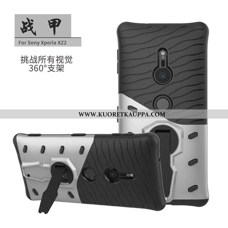 Kuori Sony Xperia Xz2, Kuoret Sony Xperia Xz2, Kotelo Sony Xperia Xz2 Suojaus Tuki Musta Mustat