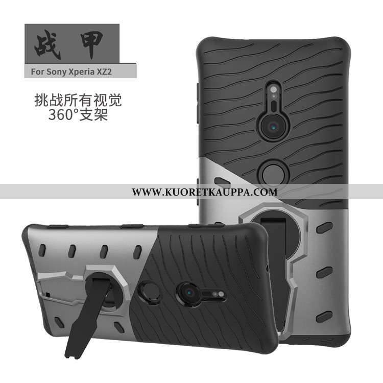 Kuori Sony Xperia Xz2, Kuoret Sony Xperia Xz2, Kotelo Sony Xperia Xz2 Suojaus Tuki Musta Mustat