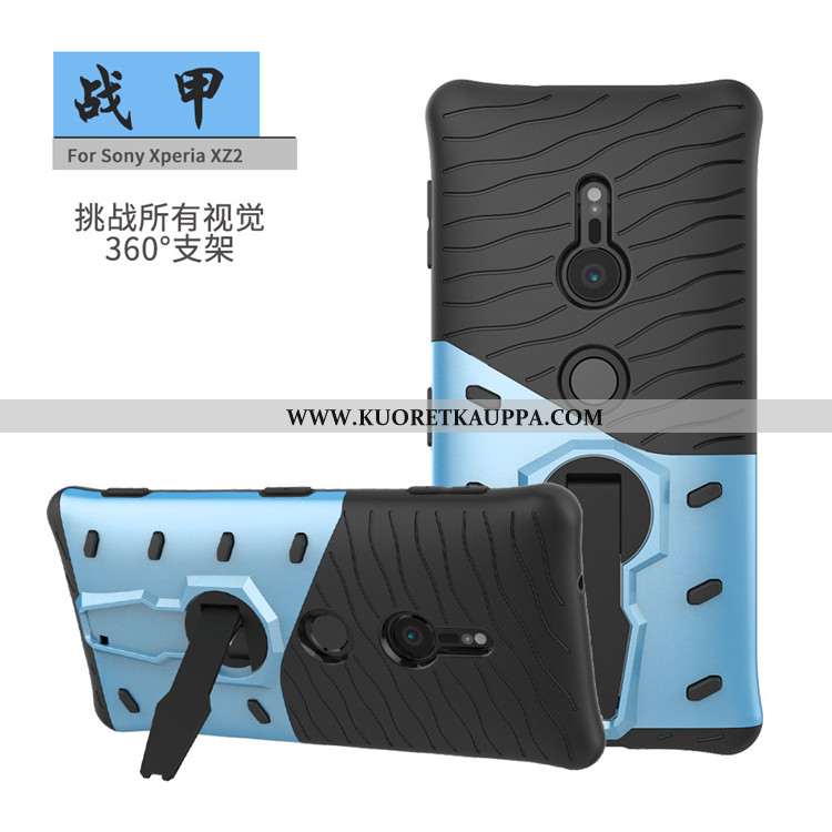 Kuori Sony Xperia Xz2, Kuoret Sony Xperia Xz2, Kotelo Sony Xperia Xz2 Suojaus Tuki Musta Mustat