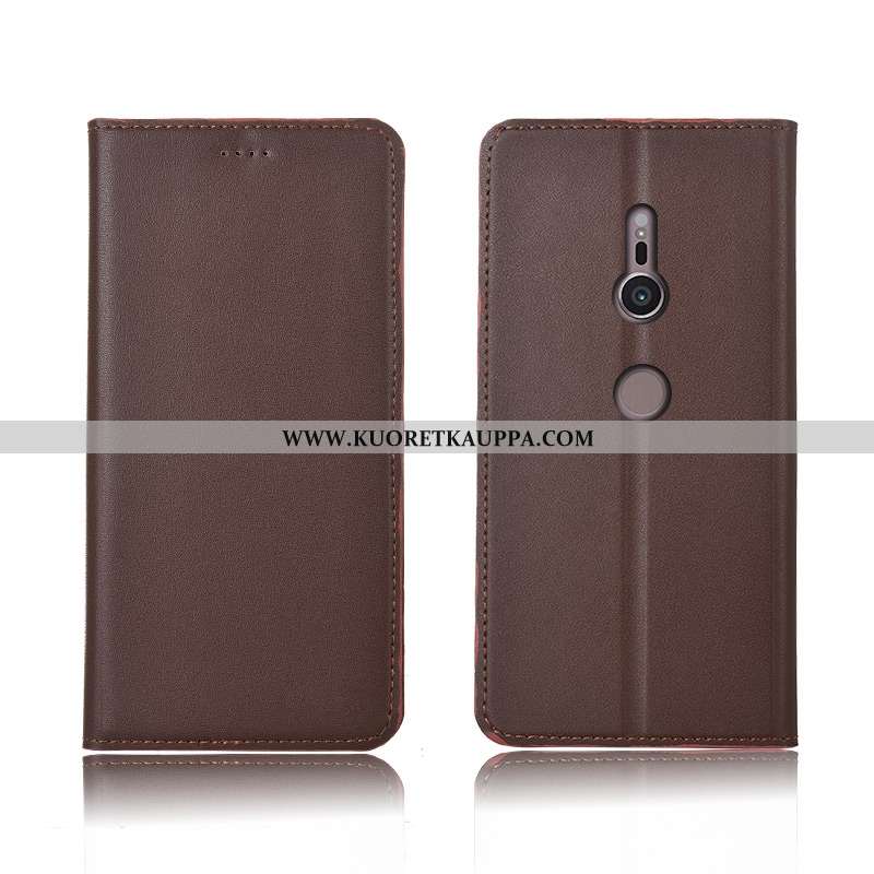 Kuori Sony Xperia Xz3, Kuoret Sony Xperia Xz3, Kotelo Sony Xperia Xz3 Aito Nahka Pehmeä Neste Murtum