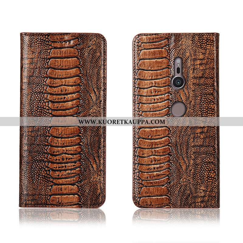 Kuori Sony Xperia Xz3, Kuoret Sony Xperia Xz3, Kotelo Sony Xperia Xz3 Aito Nahka Pehmeä Neste Suojau