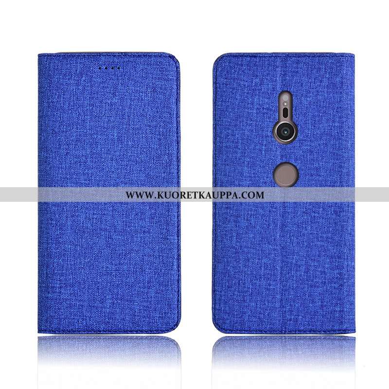 Kuori Sony Xperia Xz3, Kuoret Sony Xperia Xz3, Kotelo Sony Xperia Xz3 Pellava Nahkakuori Murtumaton 