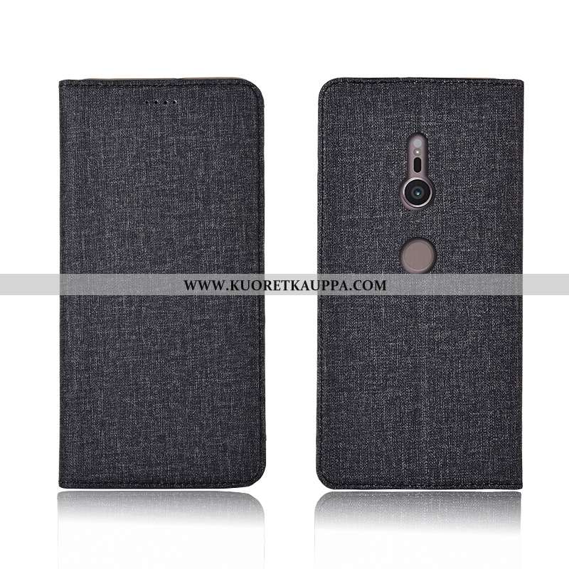 Kuori Sony Xperia Xz3, Kuoret Sony Xperia Xz3, Kotelo Sony Xperia Xz3 Pellava Nahkakuori Murtumaton 