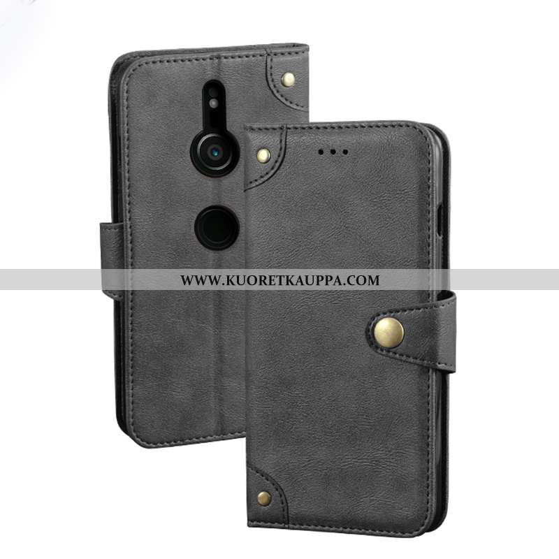 Kuori Sony Xperia Xz3, Kuoret Sony Xperia Xz3, Kotelo Sony Xperia Xz3 Salkku Suuntaus Nahkakuori Mus