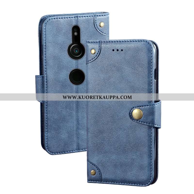 Kuori Sony Xperia Xz3, Kuoret Sony Xperia Xz3, Kotelo Sony Xperia Xz3 Salkku Suuntaus Nahkakuori Mus