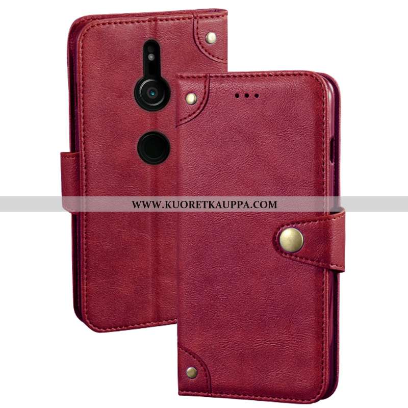 Kuori Sony Xperia Xz3, Kuoret Sony Xperia Xz3, Kotelo Sony Xperia Xz3 Salkku Suuntaus Nahkakuori Mus