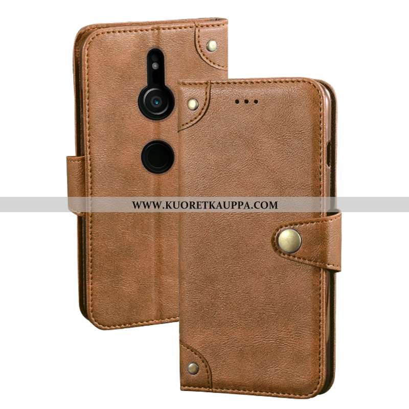 Kuori Sony Xperia Xz3, Kuoret Sony Xperia Xz3, Kotelo Sony Xperia Xz3 Salkku Suuntaus Nahkakuori Mus