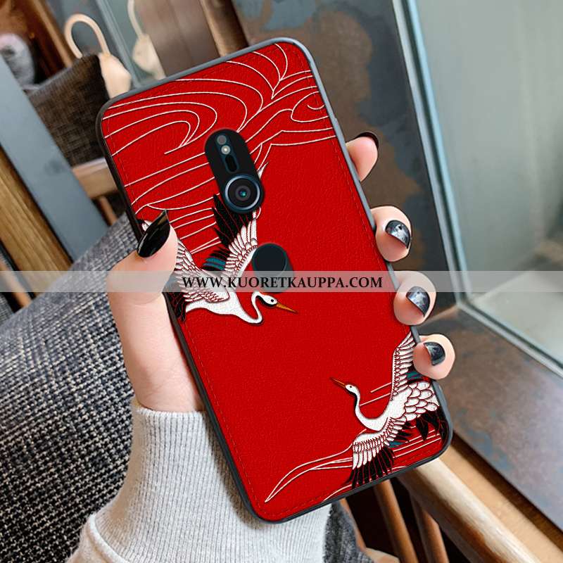 Kuori Sony Xperia Xz3, Kuoret Sony Xperia Xz3, Kotelo Sony Xperia Xz3 Silikoni Suojaus Suuntaus Puna