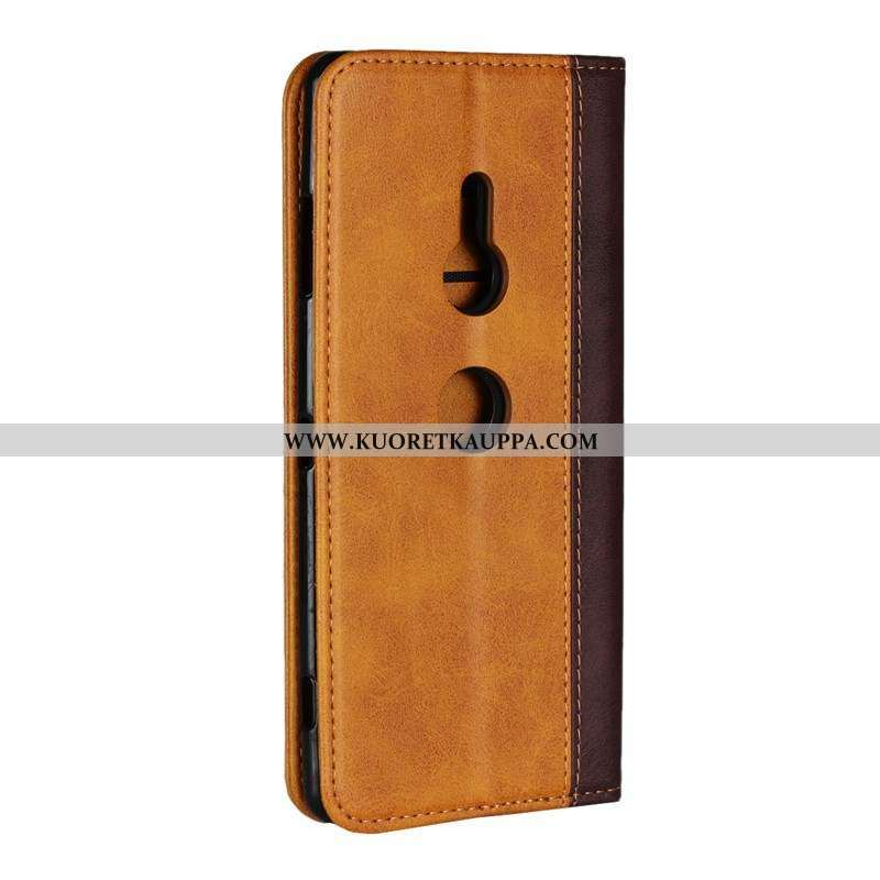 Kuori Sony Xperia Xz3, Kuoret Sony Xperia Xz3, Kotelo Sony Xperia Xz3 Vuosikerta Suojaus Nahkakuori 